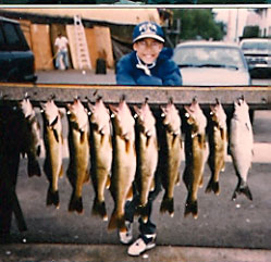 Kid with a lot of Fish
